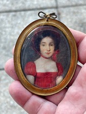 Miniature painting 19th d'occasion  Expédié en Belgium