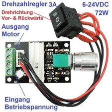 12v drehzahlregler drehrichtun gebraucht kaufen  Reutlingen