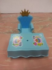 Cadeira e mesa Fisher Price Little People Royal Throne azul-petróleo/dourado para casa de bonecas comprar usado  Enviando para Brazil