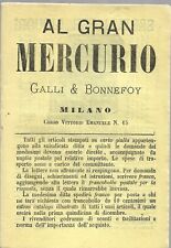 Gran mercurio galli usato  Sezzadio