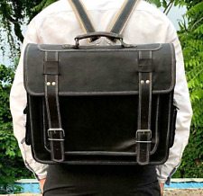 Mensageiro Laptop Em Couro Masculino Feminino bolsa carteiro mochila satchel Maleta comprar usado  Enviando para Brazil