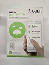 Interruptor de luz inteligente Belkin F7C030FC Wemo - Branco novo em folha Wi-Fi caixa aberta  comprar usado  Enviando para Brazil