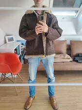 Pilotenlederjacke herren braun gebraucht kaufen  Nürnberg