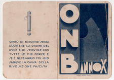 Tessera fascista onb usato Tessera fascista onb usato  Italia