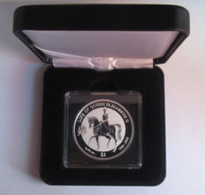 2022 LIFE OF QUEEN ELIZABETH 1926-2022 BVI .999 DÓLAR MEMORIAL PRATA NA CAIXA, usado comprar usado  Enviando para Brazil