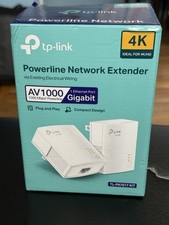 Adaptador Ethernet TP-Link Powerline Starter Kit - Porta Gigabit AV1000, Plug&Play, comprar usado  Enviando para Brazil