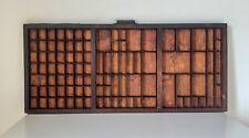 Vintage letterpress wooden for sale  WORTHING