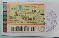 Marca bollo telematica usato  Cecina
