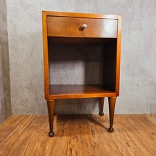 Mesita de noche vintage de los años 50 en ángulo/asimétrica con cajón individual unidad de almacenamiento segunda mano  Embacar hacia Mexico