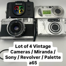 Lote de 4 câmeras Miranda RE Sony DSC-P32 Seiby paleta de revólver 35mm #a65 comprar usado  Enviando para Brazil