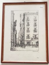 Incisione all acquaforte usato Incisione all acquaforte usato  Napoli
