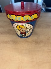 Vaso de flores de cerâmica Richie Rich com tampa ótima forma comprar usado  Enviando para Brazil