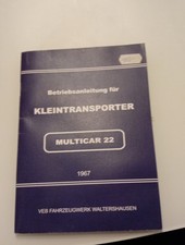 Betriebsanleitung multicar 22 gebraucht kaufen  Dresden