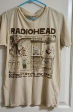 Camiseta Radiohead banda anos 90 gráfica manga curta areia algodão pesado NH11099 comprar usado  Enviando para Brazil