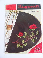 Vintage rugcraft pattern for sale  SUTTON