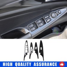 Interruptor de controle de trava de porta de fibra de carbono para Hyundai Sonata 2011-2014 acabamento comprar usado  Enviando para Brazil