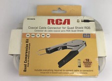 Kit de conector de cabo coaxial de compressão RCA VHC145KITN RG6 Quad Shield , usado comprar usado  Enviando para Brazil