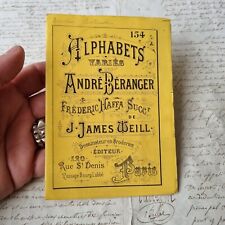 Beranger alphabet couture d'occasion  Nantes-