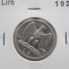Lire 1927 argento usato  Voltago Agordino