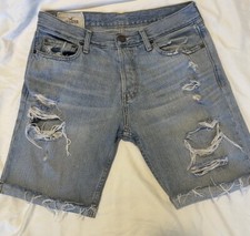 Bermuda Hollister masculina com botão rasgado mosca tamanho 32 comprar usado  Enviando para Brazil