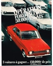 1968 Ford Escort carro automóvel francês vintage anúncio impresso comprar usado  Enviando para Brazil