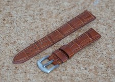 18mm brown crocodile for sale  WAKEFIELD
