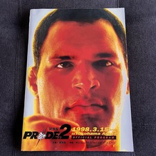 Programa oficial de eventos PRIDE FC 2 1998 Fet. Mark Kerr, usado comprar usado Programa oficial de eventos PRIDE FC 2 1998 Fet. Mark Kerr, usado comprar usado  Enviando para Brazil