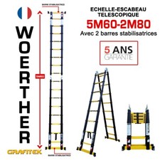 Echelle escabeau télescopique d'occasion  Nice-