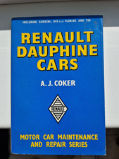 Renault dauphine owners for sale  RUGBY