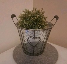 Blumentopf metall landhausstil gebraucht kaufen  Reinbek