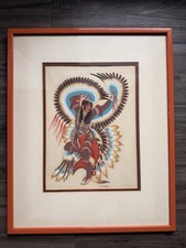Framed native american for sale  Fort Worth