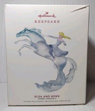 Ornamento de Natal 2019 Hallmark Disney Frozen II ELSA AND NOKK lembrança , usado comprar usado  Enviando para Brazil