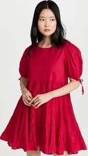 Mini vestido Merlette Sering em camadas alargado balanço babado manga folhada XS novo 265413, usado comprar usado  Enviando para Brazil
