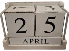 Wooden perpetual calendar for sale  HAVERFORDWEST