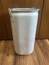 Balde de metal vintage galvanizado alto estreito alumínio balde de fazenda • alça de fiança comprar usado  Enviando para Brazil