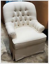 White upholstered tufted for sale  Palm Beach