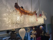 Deckenlampe kunstperlen silber gebraucht kaufen  Essen