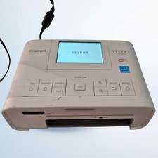 Impresora fotográfica compacta inalámbrica Canon SELPHY CP1300 blanca con adaptador probado segunda mano  Embacar hacia Mexico