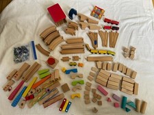 Kinder holzeisenbahn murmelbah gebraucht kaufen  Gerolsheim, Großkarlbach, Laumersheim