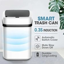Lixeira inteligente cozinha quente banheiro lata de toque vaso sanitário sensor de lixo automático comprar usado  Enviando para Brazil