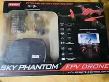 Usado, Drone Syma Sky Phantom FPV 4 CANAIS controle remoto drone brinquedo vermelho D1640WH na caixa comprar usado  Enviando para Brazil