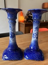 Pair reproduction candlesticks for sale  SWADLINCOTE