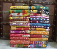 Cobertor indiano Kantha lance colcha reversível algodão capa sofá colcha vintage comprar usado  Enviando para Brazil