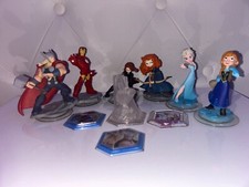 6 bonecos Disney Infinity | Marvel, Frozen + Brave | Inclui 4 placas de jogo comprar usado  Enviando para Brazil