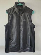 Usado, Colete Salomon Isolado Dupla Face Preto e Cinza Pertex Eco Masculino Pequeno Novo sem etiquetas comprar usado  Enviando para Brazil
