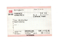 Fahrkarte großwalbur rodach gebraucht kaufen  Berlin