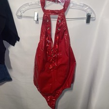 Usado, Bodysuit tanga sexy vinil vermelho poliuretano PU grande fantasia de vampirella comprar usado Usado, Bodysuit tanga sexy vinil vermelho poliuretano PU grande fantasia de vampirella comprar usado  Enviando para Brazil