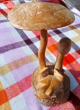 Carved wooden frog for sale  GRANTHAM