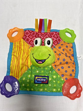 Brinquedo Nuby Teething Blankie mordedor de bebê sapo guincho 0+ meses enrugamento, usado comprar usado  Enviando para Brazil