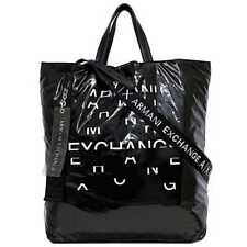 Bolsa tote Armani Exchange 2 vias ec-21561 preta bom estado logotipo bolsa de ombro comprar usado  Enviando para Brazil